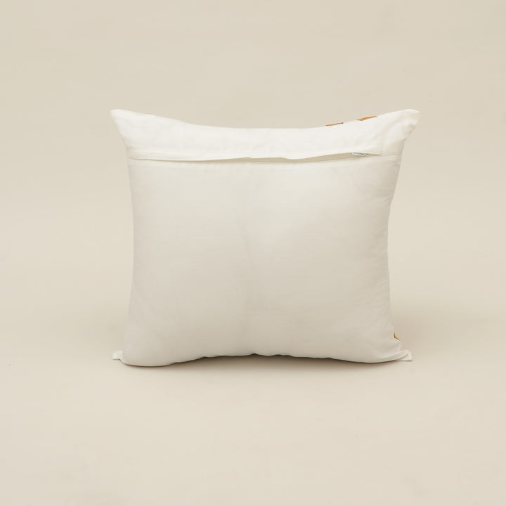 Floral Embroidered Poly Dupion Cushion Cover, View 3