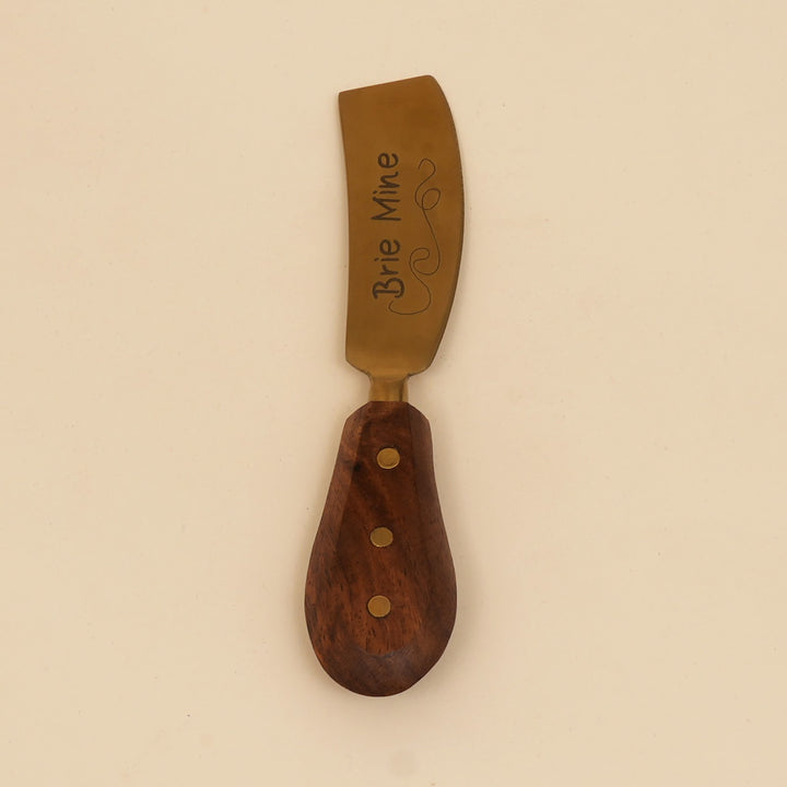 Cheese knife and spreader serving set