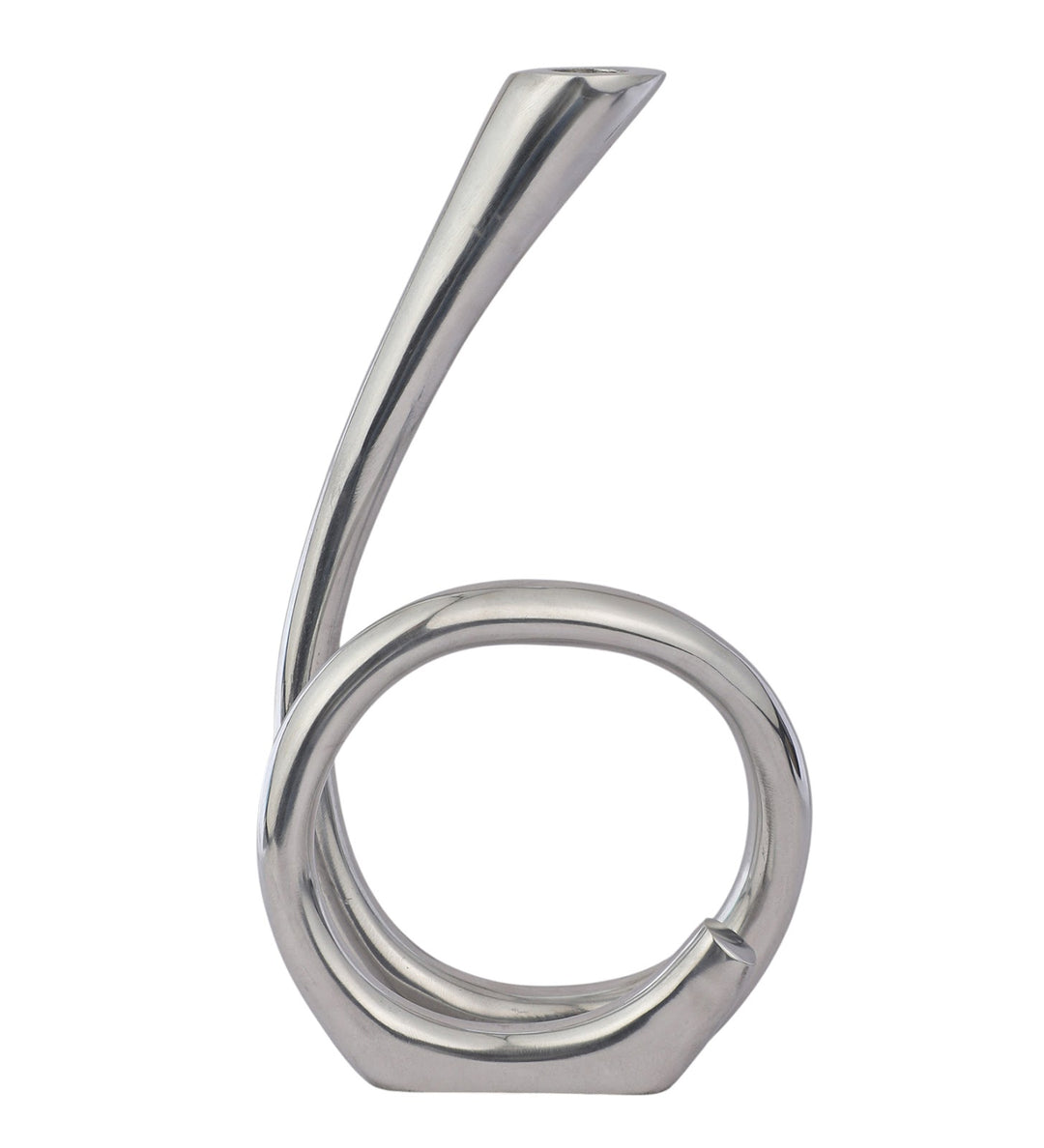 Expobazaar Flame Twisted Candle Holder Silver