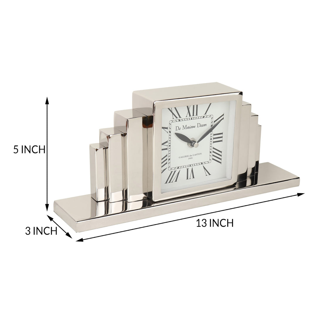 Expobazaar Metropolitan Marvel table clock in Silver