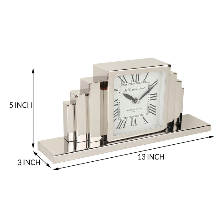 Expobazaar Metropolitan Marvel table clock in Silver