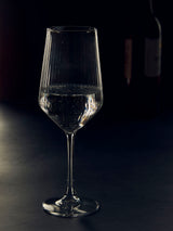 Ribbed Diamond Wine Glass in crystal glass, 400 ml
