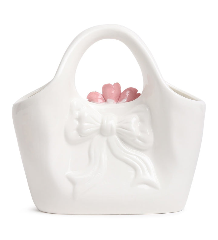 Handbag Fleur Porcelain Flower Vase White view 6