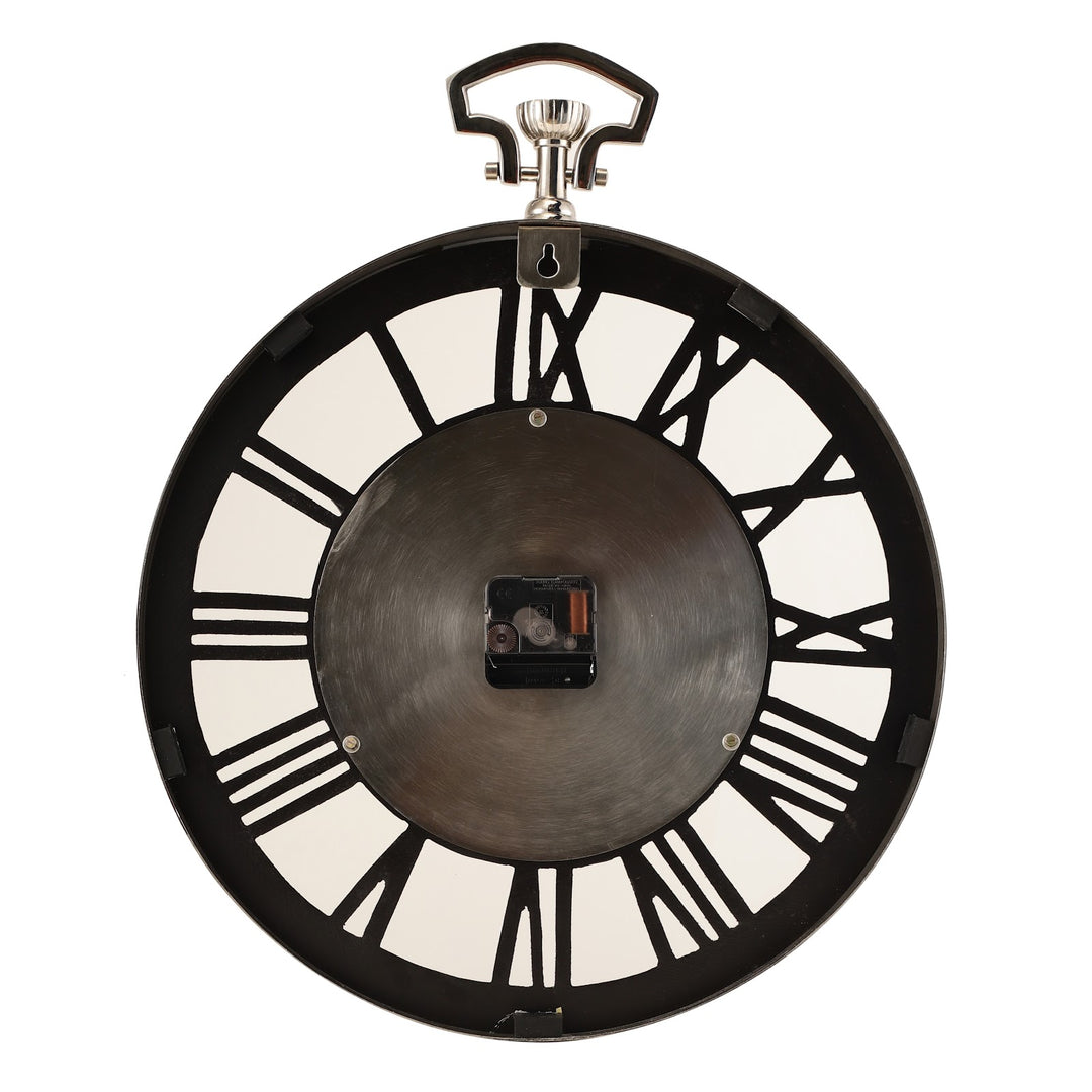 Expobazaar Vigil Wall Clock In Silver
