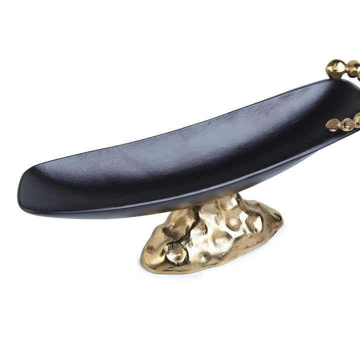 Expobazaar Stones Orivia Gold Platter Large
