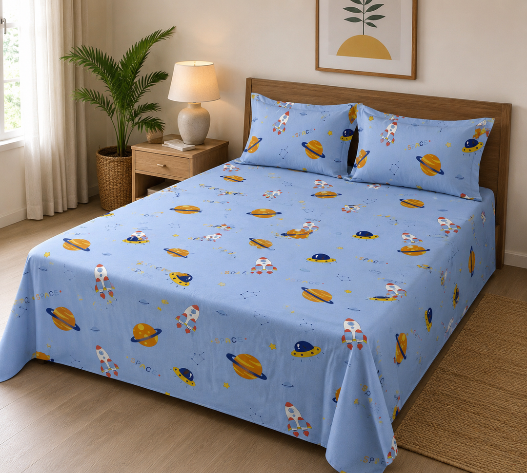 Kids Dreamy Animal Print Bedsheet