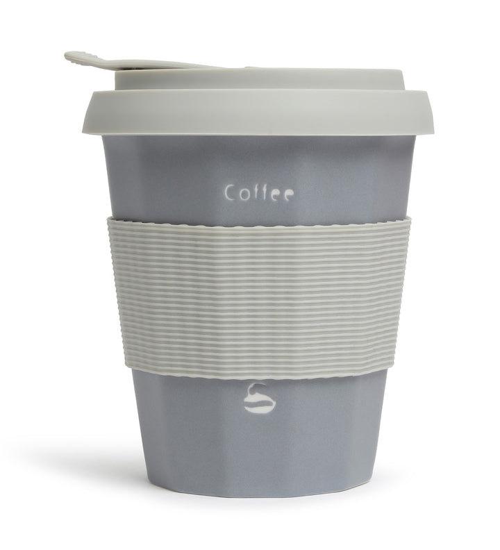 Milo Happy Ceramic Coffee Tumbler with Lid and Strap Blue view 4