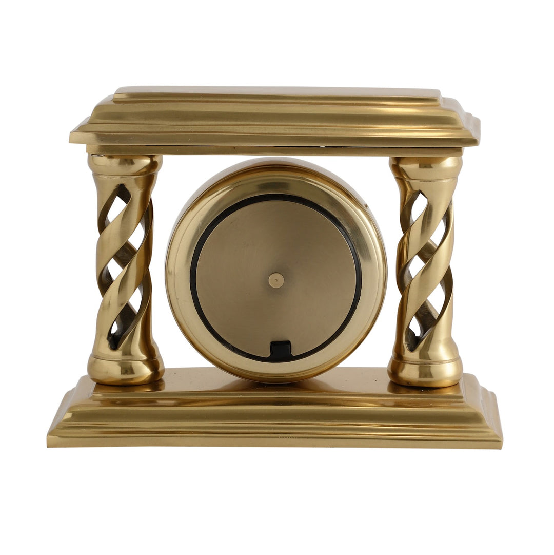 Expobazaar Gold Square Table Velor Table Clock