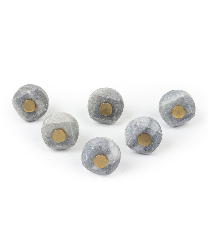 Slate Natural Marble Cabinet Knobs Set of 6 view 6