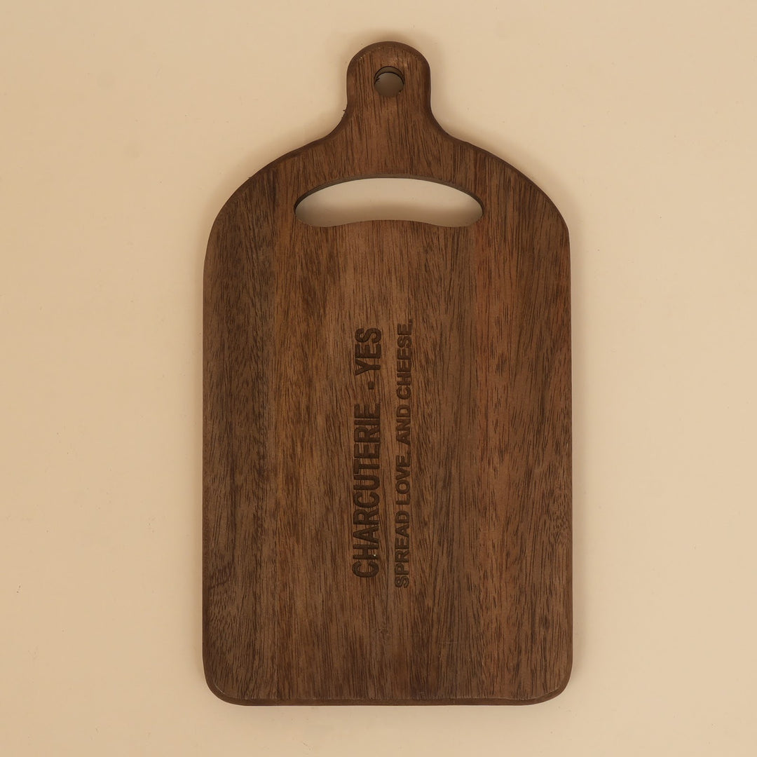 Mini mango wood cheese board with knife