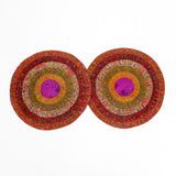 Silk Round Table Mat Set of 2