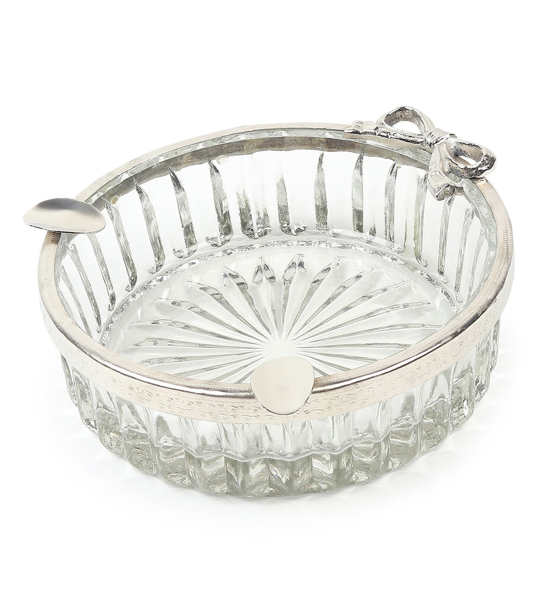 Valen's Bow Decorative Glass Ashtray for Home and Lounge view 5