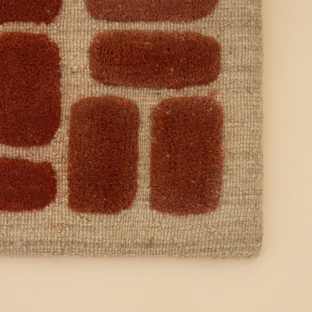 Geometric Blocks Tufted Wool Wall Art, View 4