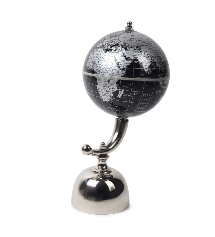 Noir Meridian Black and Silver Desktop World Globe view 6