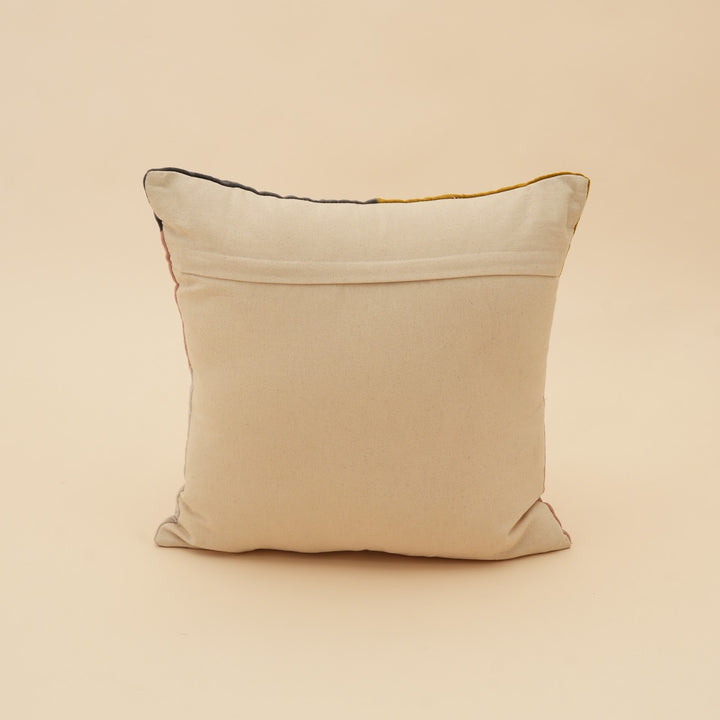 Colour Block Cotton Velvet Cushion, View 5