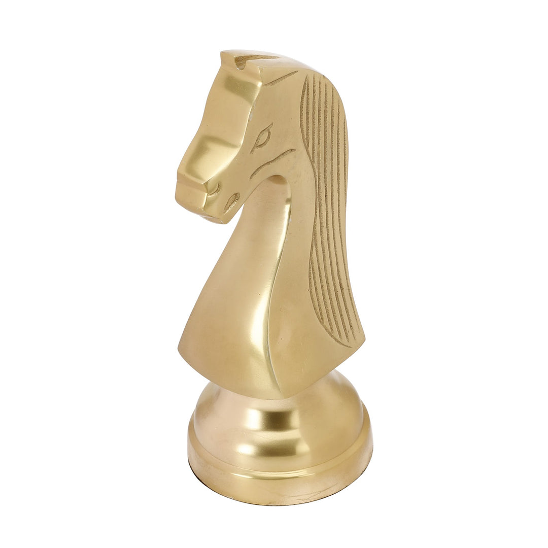 Expobazaar Chess Horse Gold Showpiece