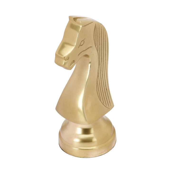 Expobazaar Chess Horse Gold Showpiece
