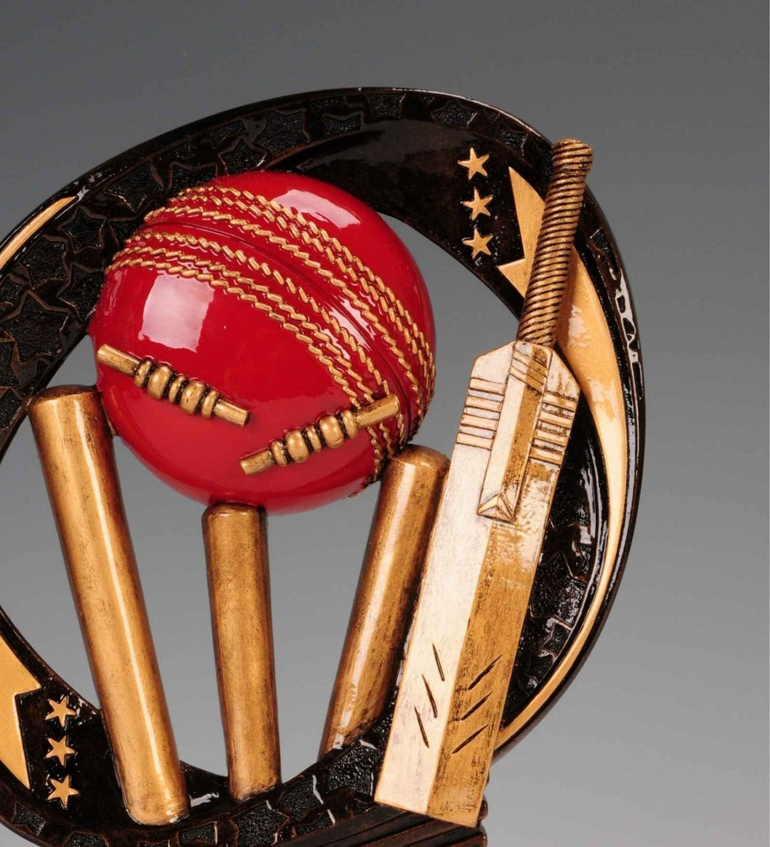 Expobazaar Cricket Bat and Ball Resin Trophy Décor