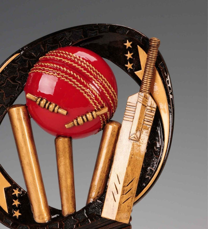 Expobazaar Cricket Bat and Ball Resin Trophy Décor