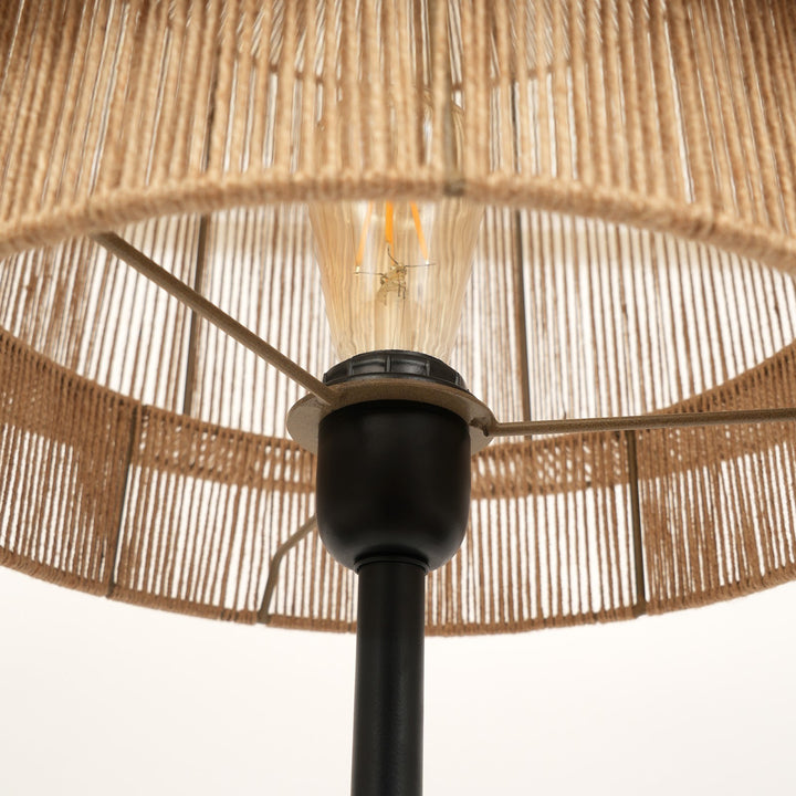 Rope & Iron Floor Lamp for Living Room view 5