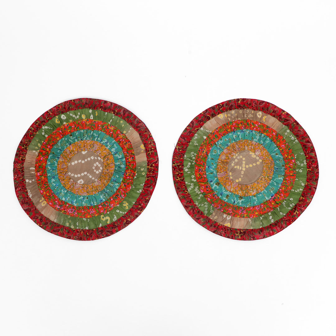 Silk Round Table Mat Set of 2, view 17