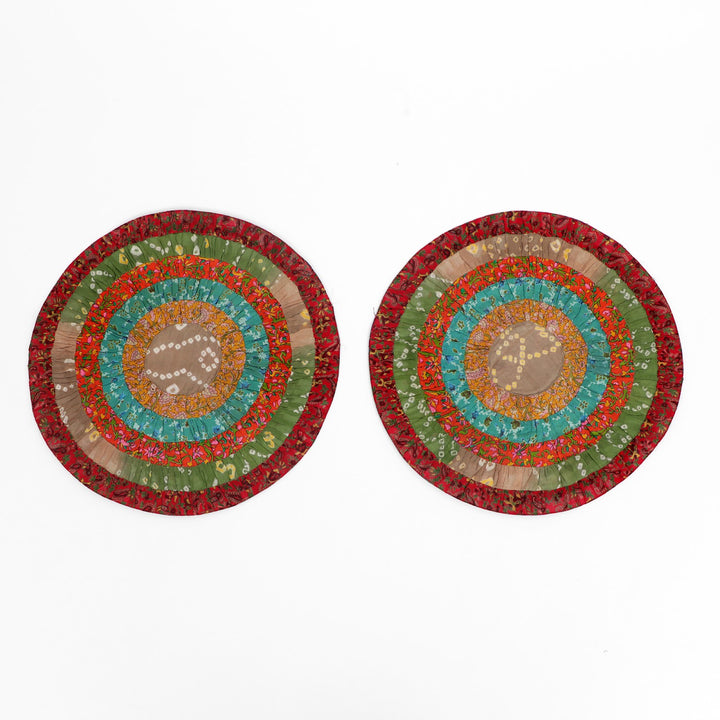 Silk Round Table Mat Set of 2, view 17