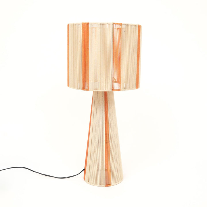 Rope & Iron Table Lamp for Living Room & Bedroom view 2