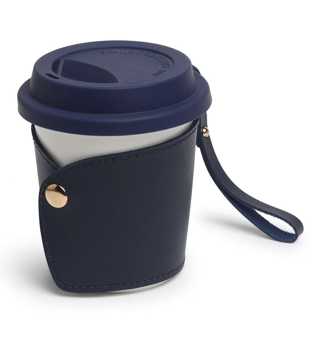 Little Latte Ceramic Coffee Tumbler with Lid Blue view 5