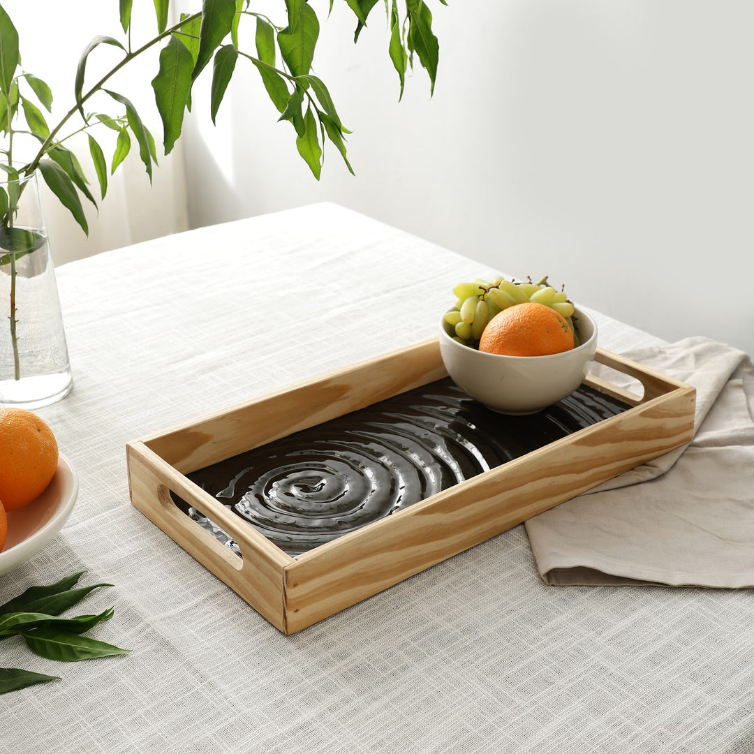 Expobazaar Duran Spiral Glass Tray