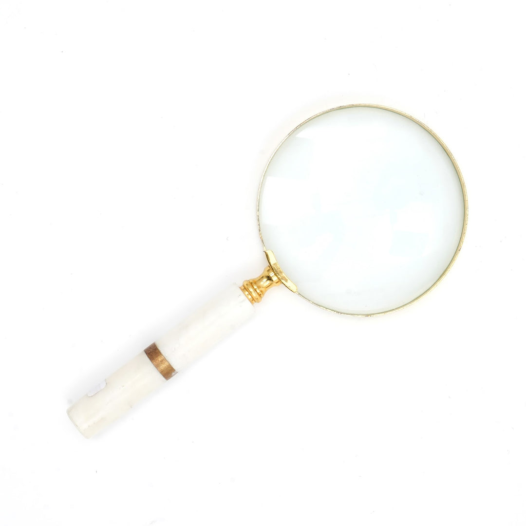 Bealor Marble Handle Handheld Table Magnifier
