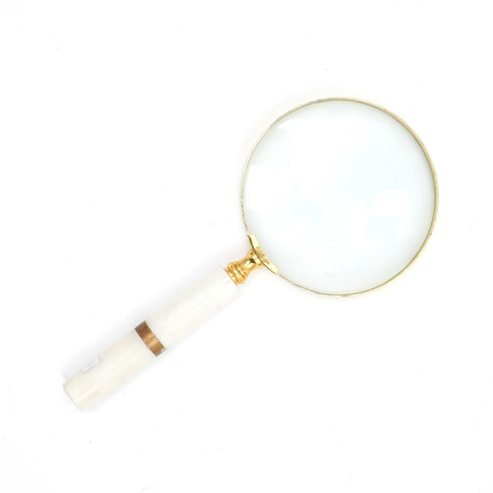 Bealor Marble Handle Handheld Table Magnifier