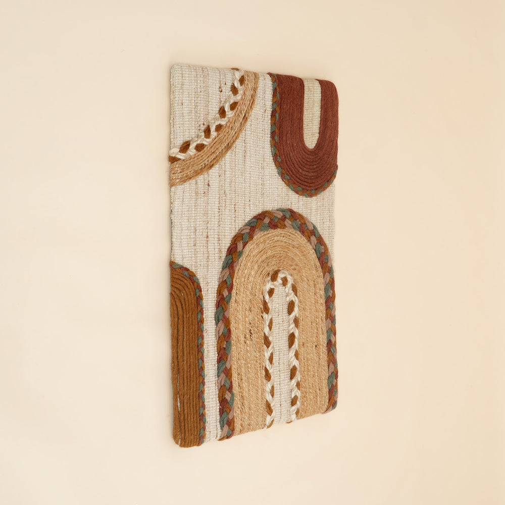 Abstract Arches Jute and Wool Wall Art, View 2