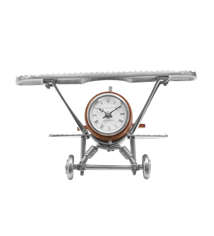 Expobazaar Meridians Sentinel Table Clock Silver