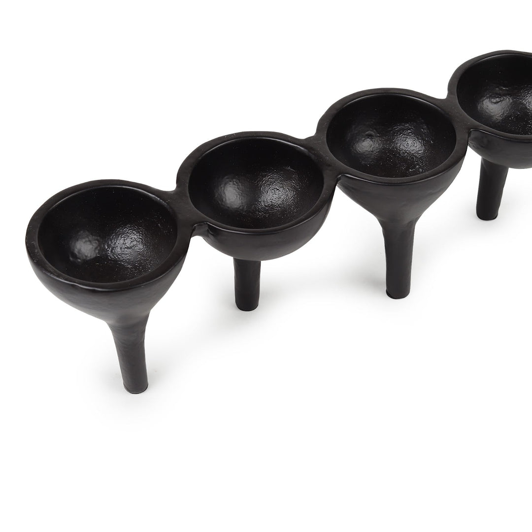 Expobazaar Rivera Candle & T-Light holder medium Black