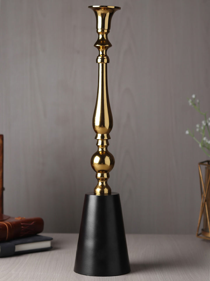 Expobazaar Valora Gold Candle Holder Large