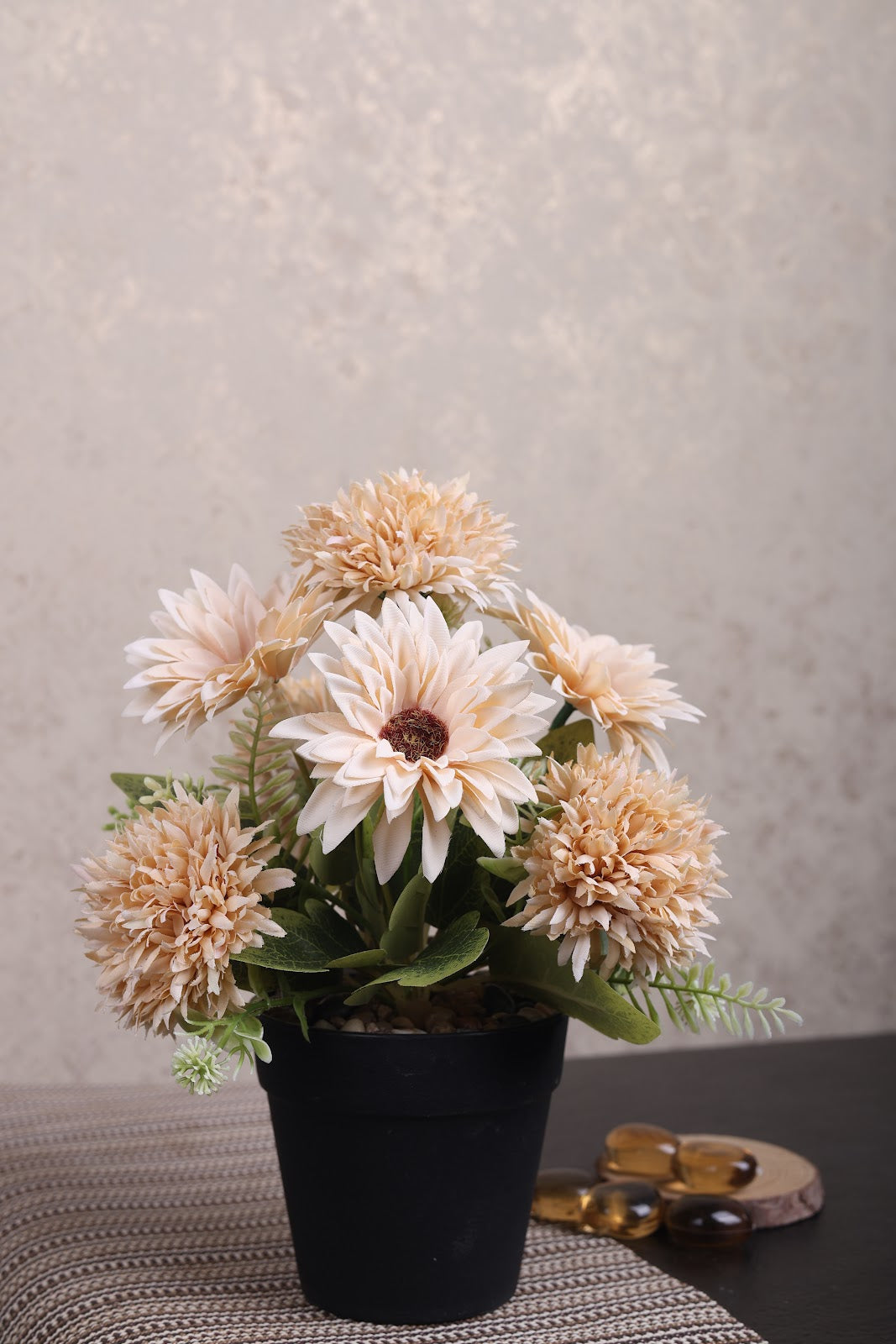 Expobazaar Elegant Artificial Dahlia Flower Bunch for Home Decor