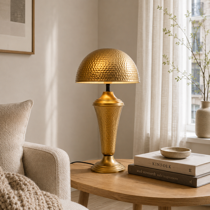 Metal Table Lamp for Living Room & Bedroom
