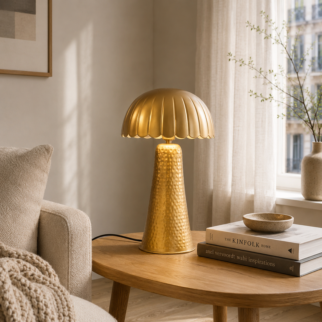 Metal Table Lamp for Living Room & Bedroom