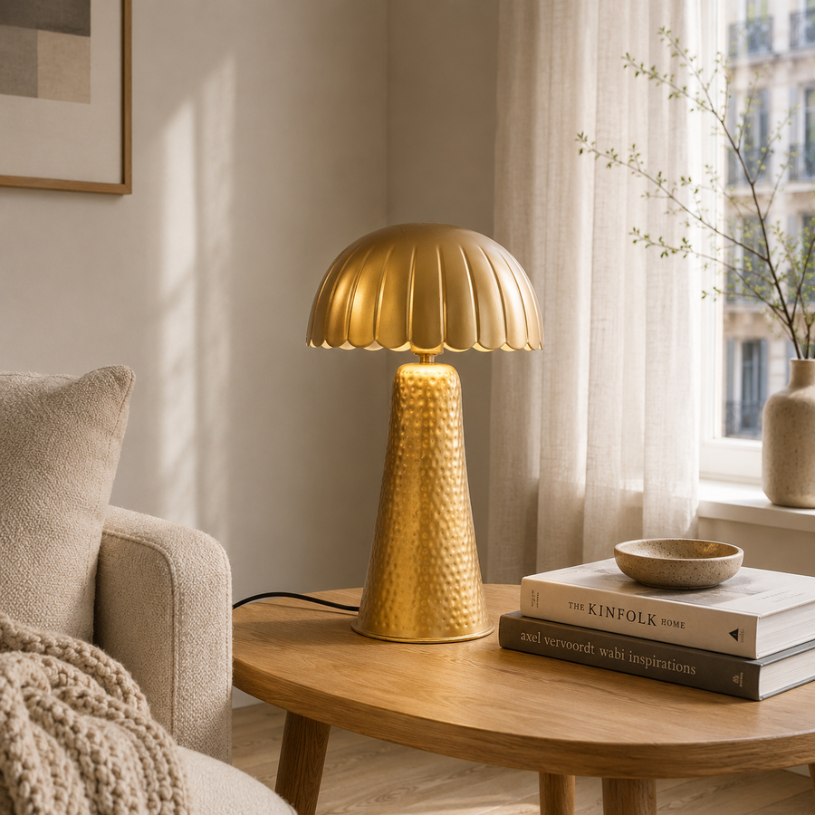 Metal Table Lamp for Living Room & Bedroom