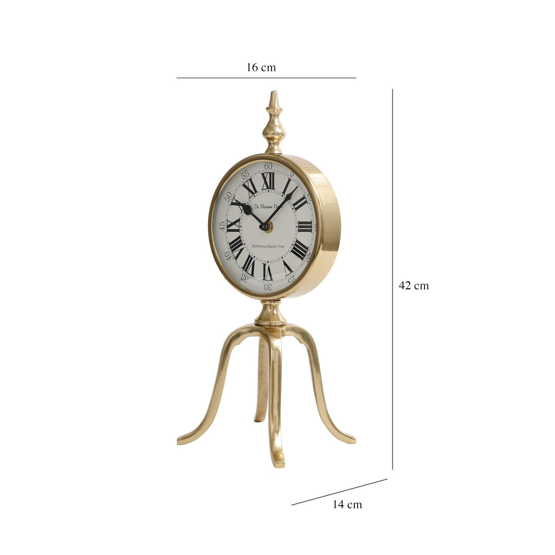 Expobazaar Quad Stand Clock In Gold