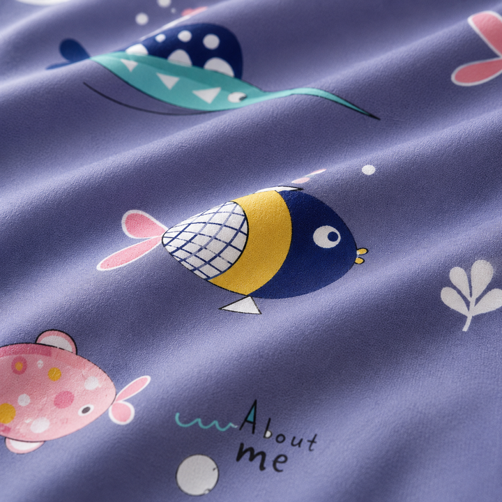 Kids Playful Animal Print Bedsheet