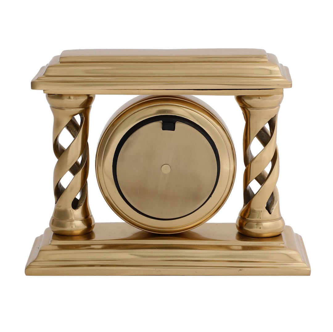 Expobazaar Gold Square Table Velor Table Clock
