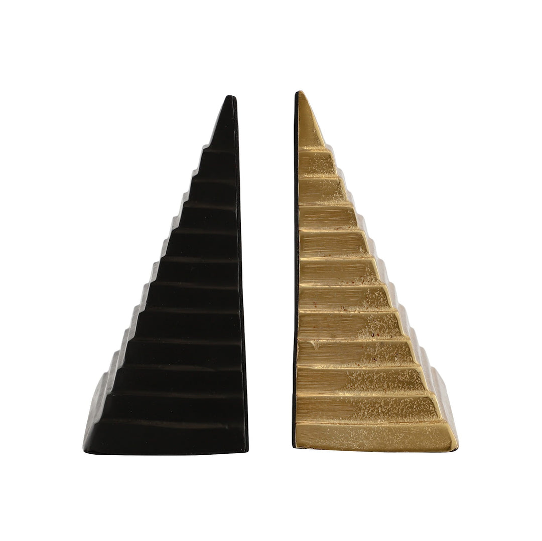 Expobazaar Pyramidon Bookend Gold & Black