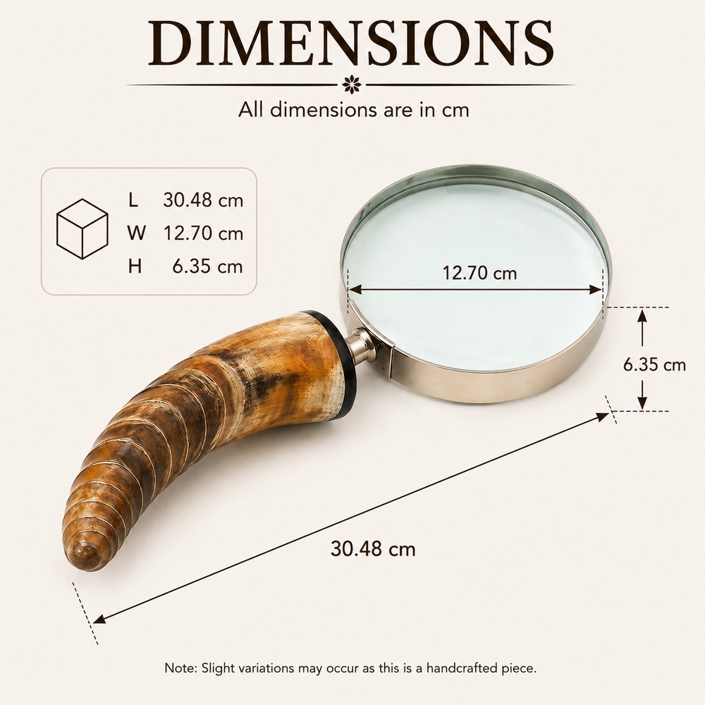 Snow Round Handheld Table Magnifier