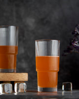 Ribbed Step Highball Glass in crystal glass, 275 ml