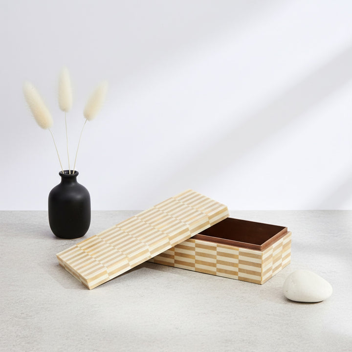 Ivory Inlay Decorative Storage Box Large