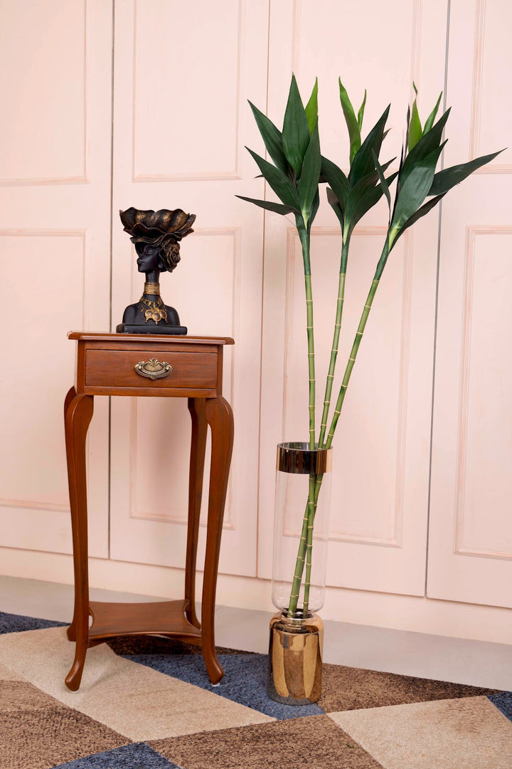 Expobazaar Modern Bamboo Stems in Decorative Glass Vase