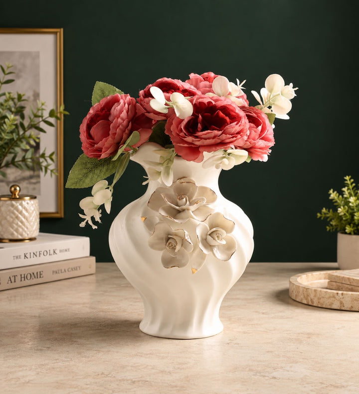 Odessa Fleur Floral Porcelain Flower Vase view 2
