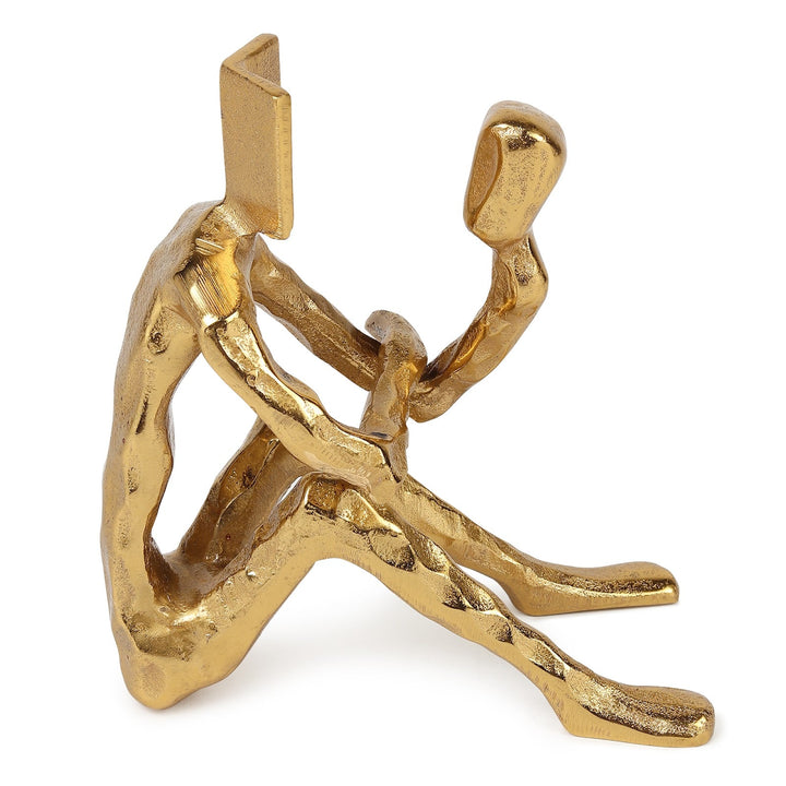 Expobazaar Pensive Reader in gold