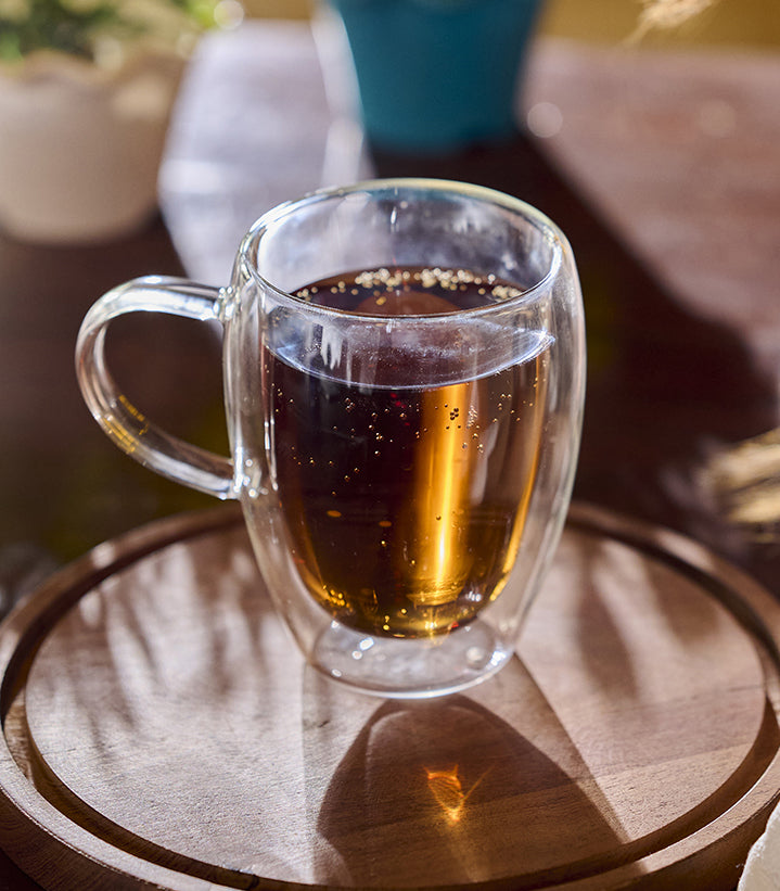 Double Wall Coffee Mug 350 ml in double-wall glass